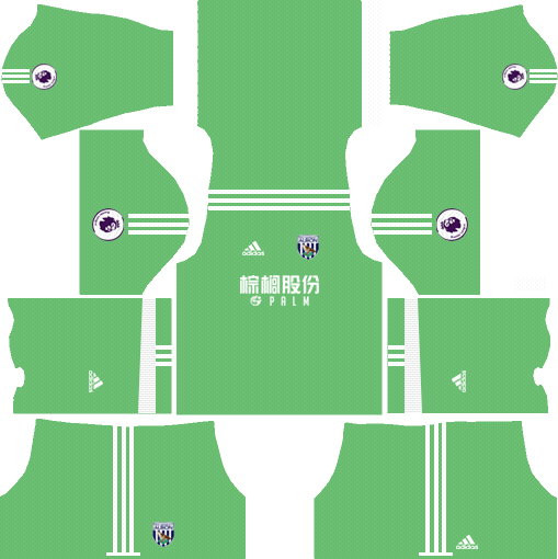 West Bromwich Albion F.C. Goalkeeper Home Kits DLS 2018