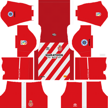  Dream-League-Soccer-Girona-home-kit-2019-2020